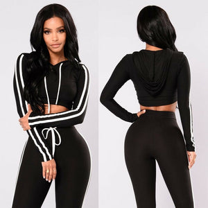 Fashion Women Ladies 2Pcs Tracksuit Pullover Hoodies