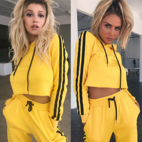 Fashion Women Ladies 2Pcs Tracksuit Pullover Hoodies