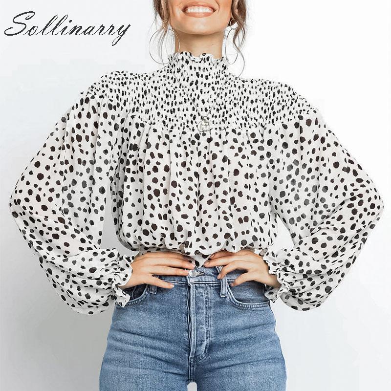 Sollinarry Loose Twist Autumn Blouse Shirts Women