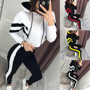 2 Piece Set Women Hoodies Tracksuit 2019 Autumn