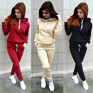 2019 Autumn Winter sweatshirt women set Hoodie Pants