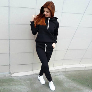 2019 Autumn Winter sweatshirt women set Hoodie Pants