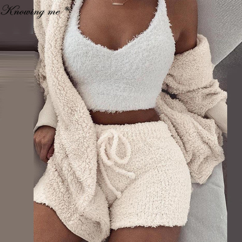 Women Hooded Tracksuit set Autumn Winter Long