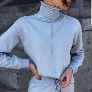 FORERUN Women Two Piece Sweater Outfit