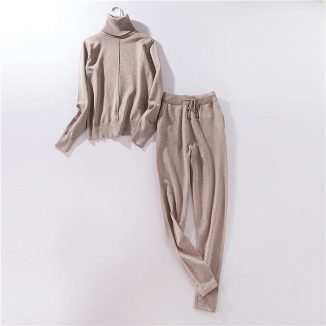 FORERUN Women Two Piece Sweater Outfit