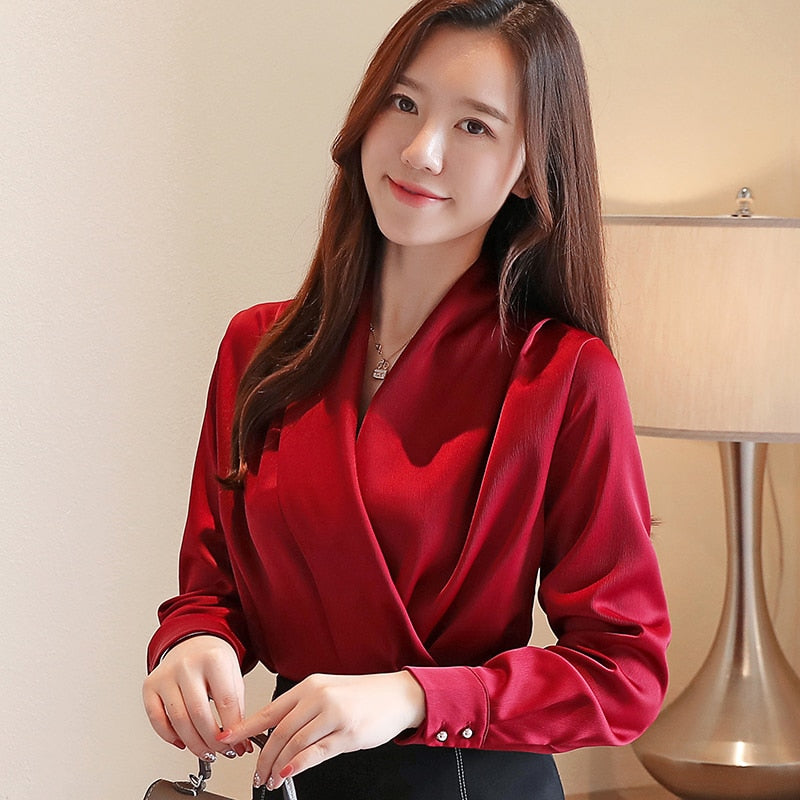 Autumn Korean Fashion Silk Women